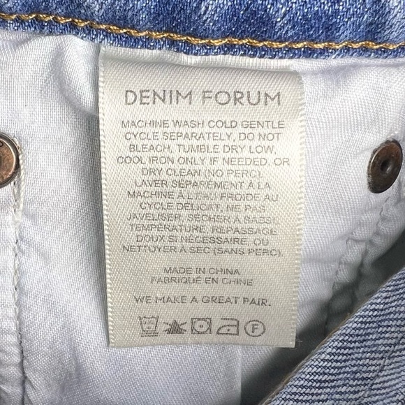 Aritzia Jeans Womens 26 Denim Forum The Arlo High Rise Straight Leg 28L Denim - Picture 11 of 13